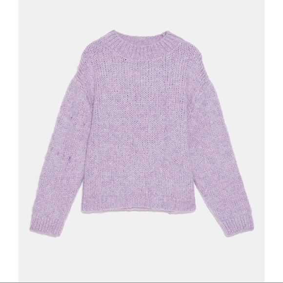 OVERSIZED LILAC SWEATER - Picture 7 of 7